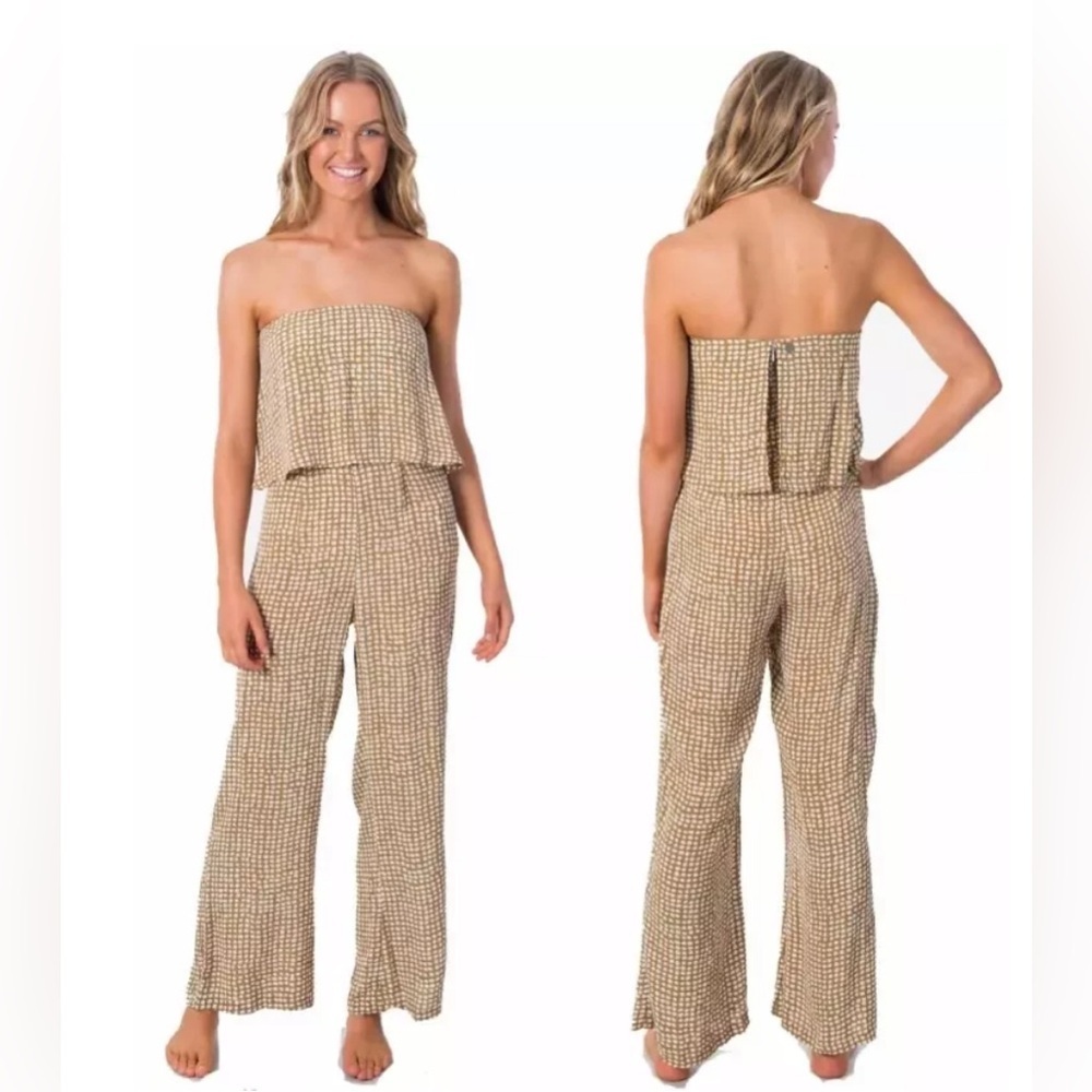 Ripcurl Paradise Cove Strapless Spot Jumpsuit NWT Size M